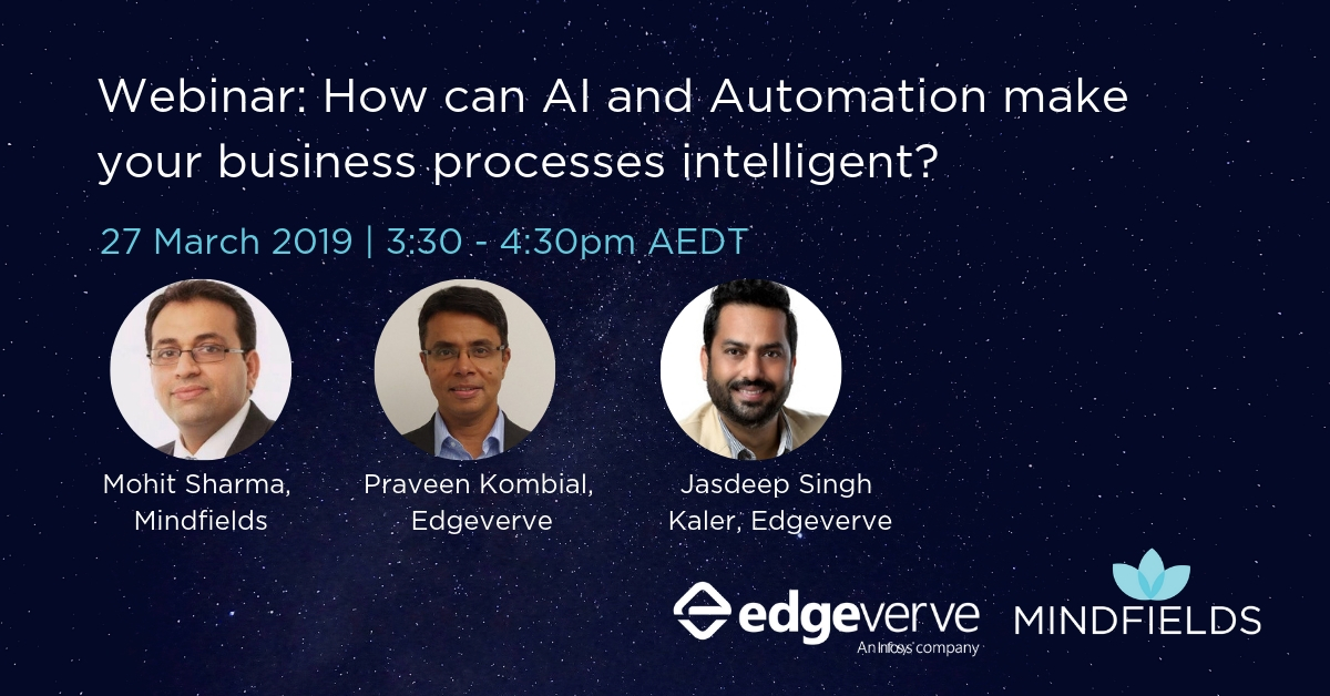 How AI and Automation make your business processes intelligent? | Webinar